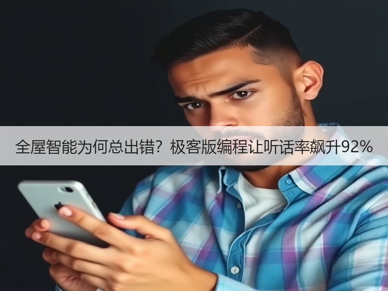 全屋智能为何总出错？极客版编程让听话率飙