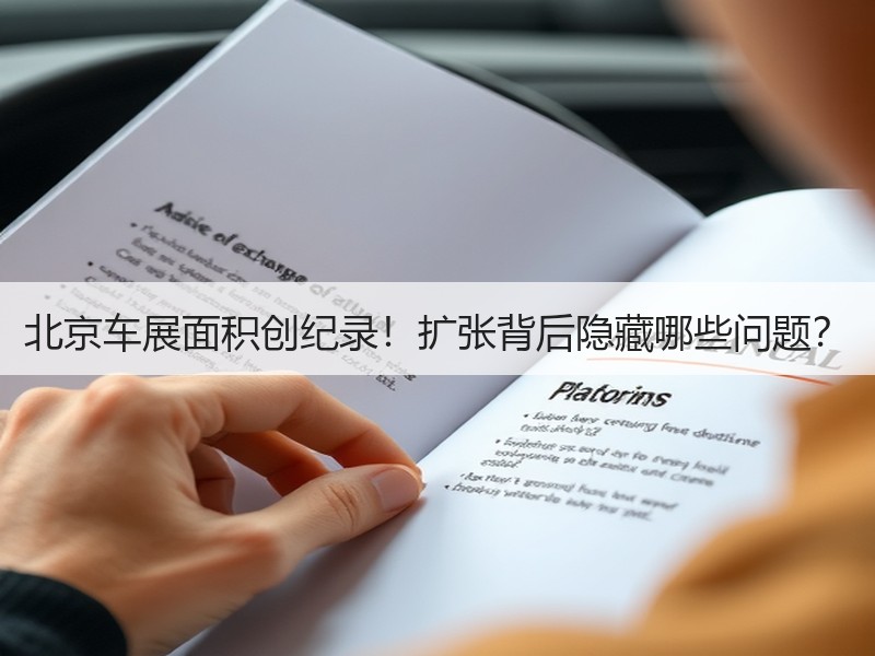 北京车展面积创纪录！扩张背后隐藏哪些问题