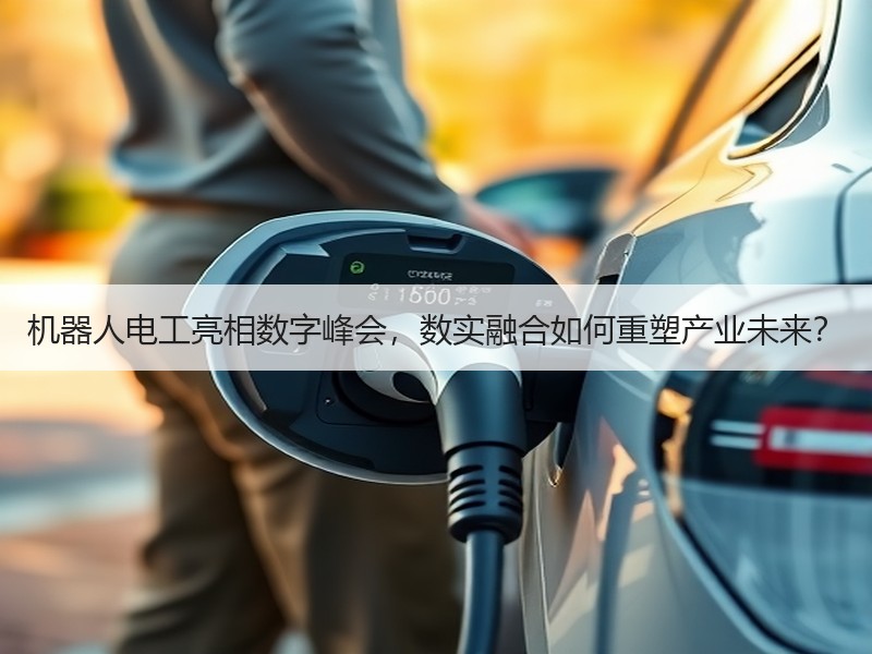 机器人电工亮相数字峰会，数实融合如何重塑