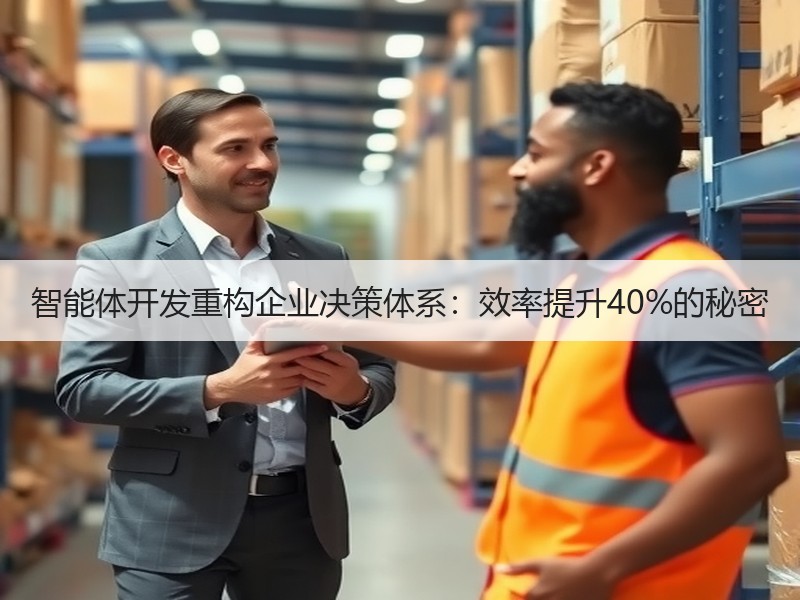 智能体开发重构企业决策体系：效率提升40