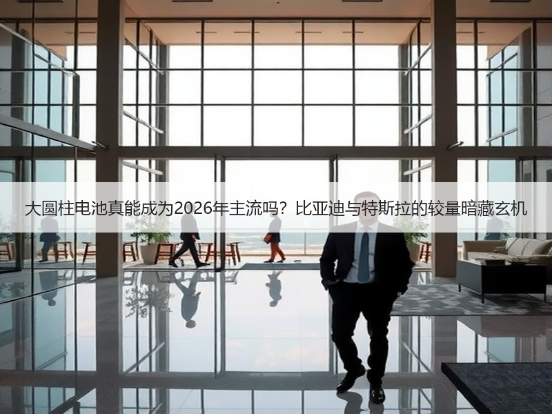 大圆柱电池真能成为2026年主流吗？比亚
