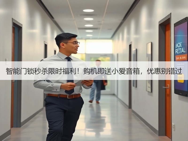 智能门锁秒杀限时福利！购机即送小爱音箱，