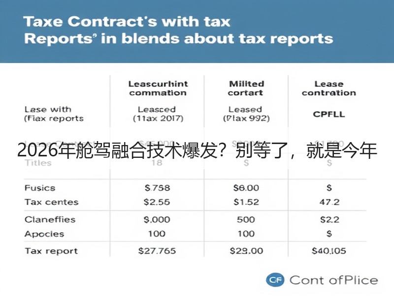 2026年舱驾融合技术爆发？别等了，就是