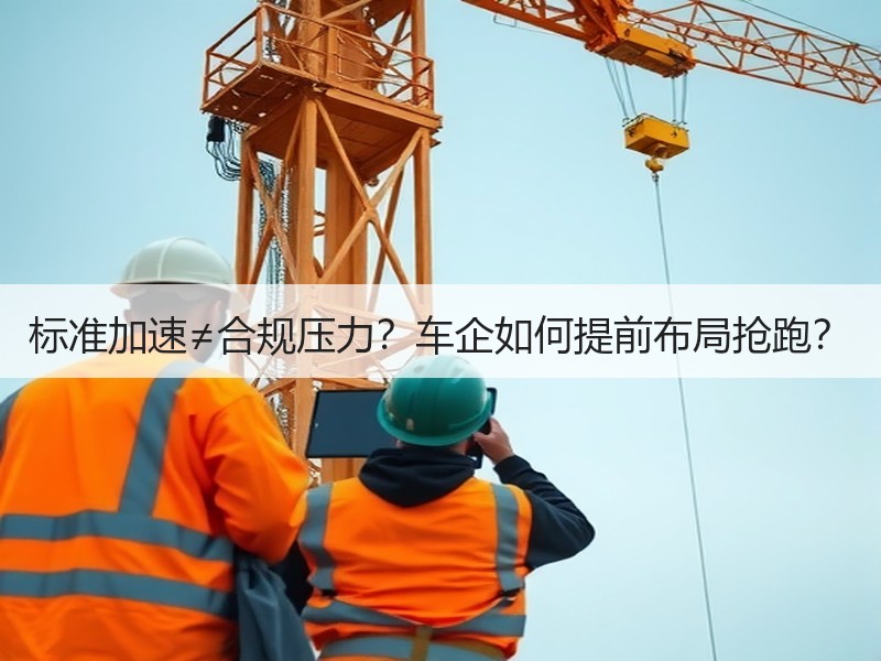 标准加速≠合规压力？车企如何提前布局抢跑