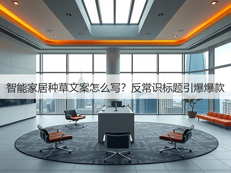 智能家居种草文案怎么写？反常识标题引爆爆