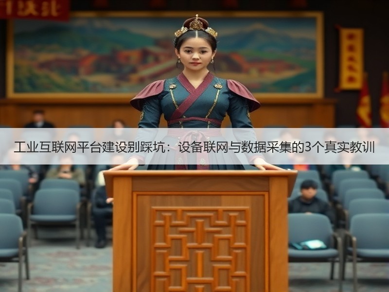 工业互联网平台建设别踩坑：设备联网与数据