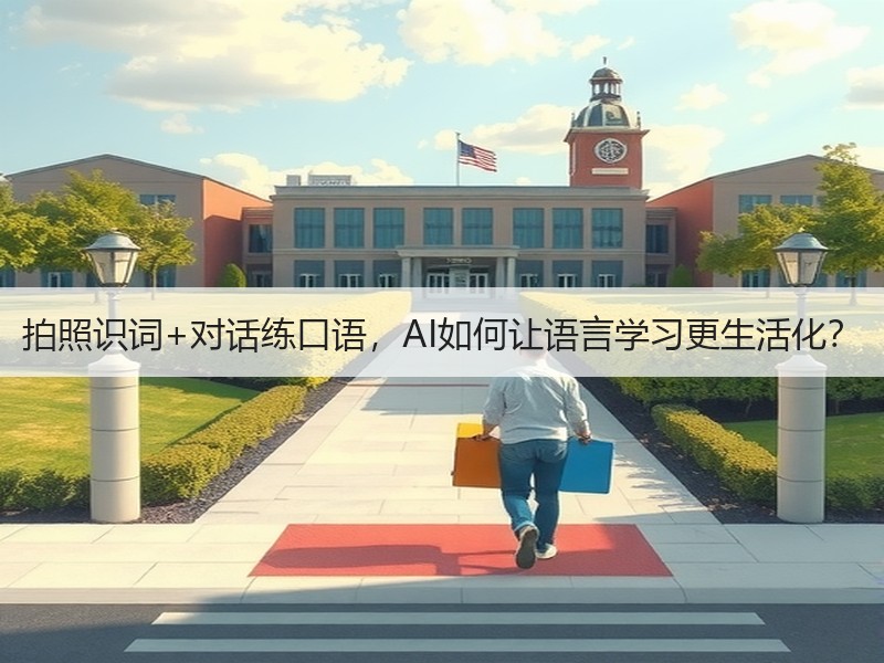 拍照识词+对话练口语，AI如何让语言学习