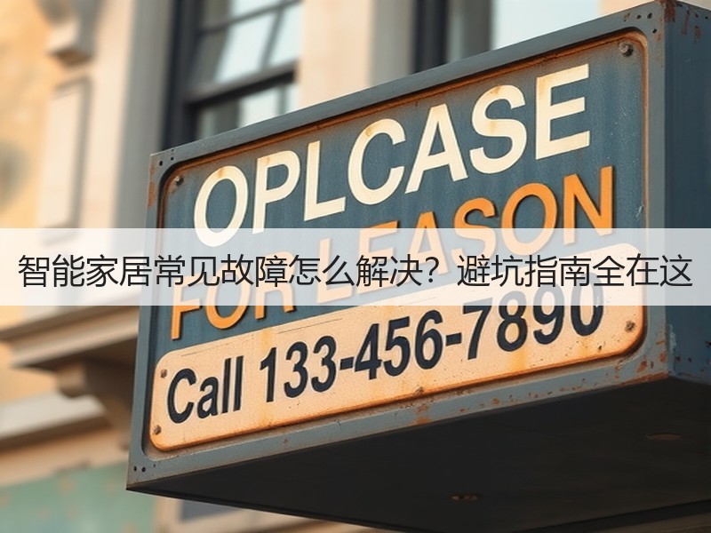 智能家居常见故障怎么解决？避坑指南全在这