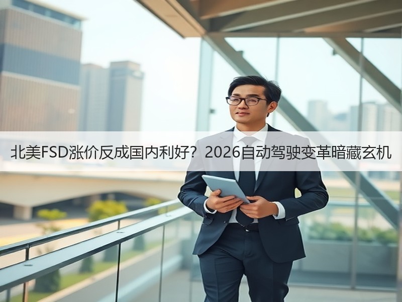 北美FSD涨价反成国内利好？2026自动