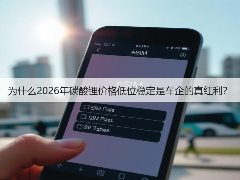 为什么2026年碳酸锂价格低位稳定是车企