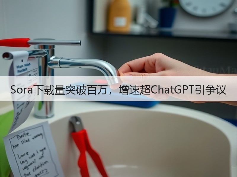 Sora下载量突破百万，增速超ChatG