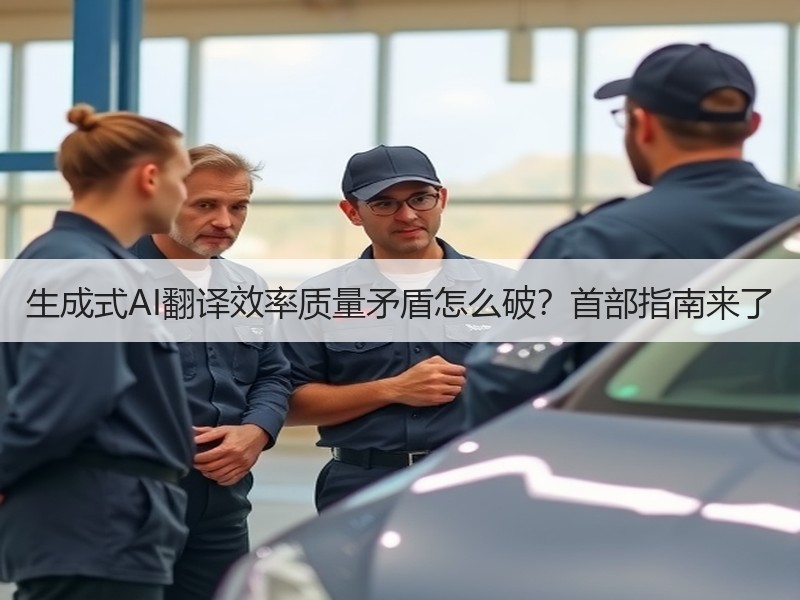 生成式AI翻译效率质量矛盾怎么破？首部指