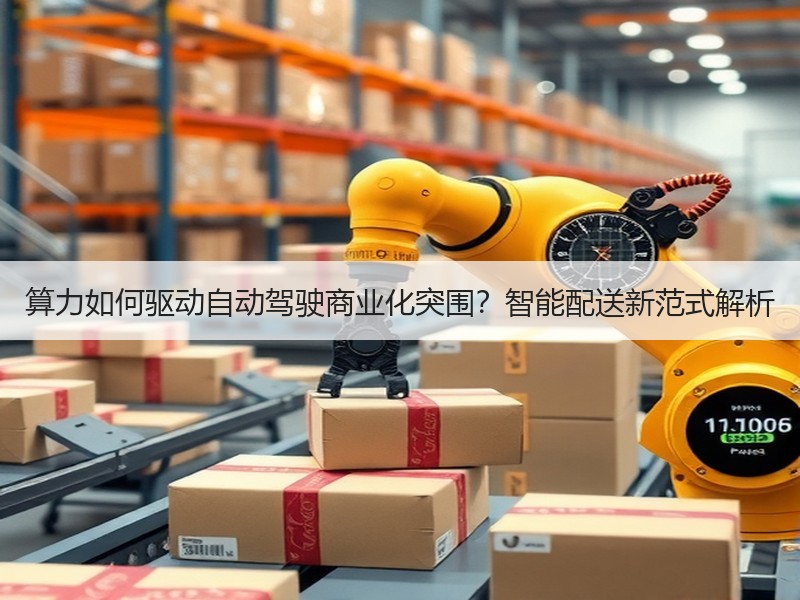算力如何驱动自动驾驶商业化突围？智能配送