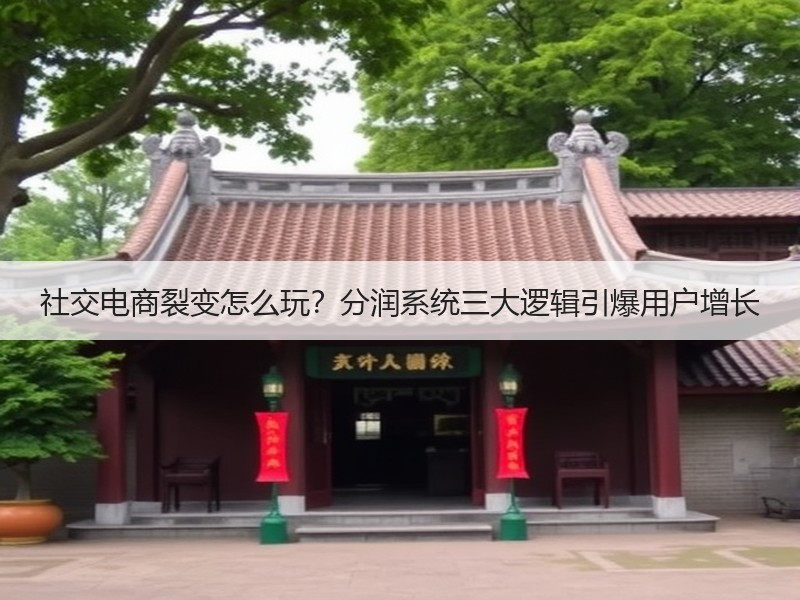 社交电商裂变怎么玩？分润系统三大逻辑引爆