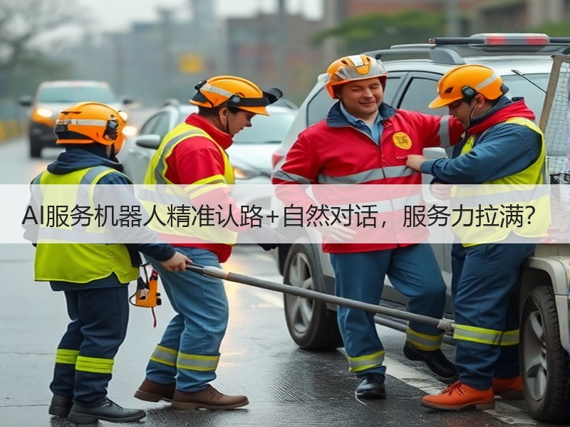 AI服务机器人精准认路+自然对话，服务力
