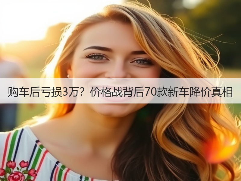 购车后亏损3万？价格战背后70款新车降价