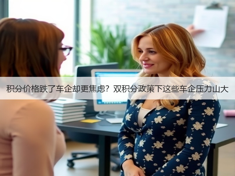积分价格跌了车企却更焦虑？双积分政策下这