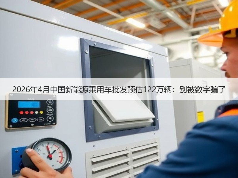 2026年4月中国新能源乘用车批发预估1