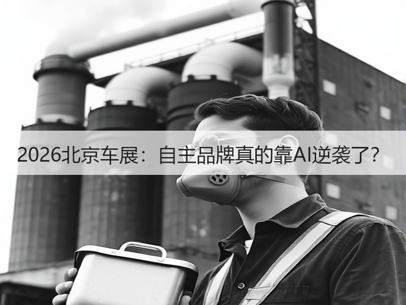 2026北京车展：自主品牌真的靠AI逆袭