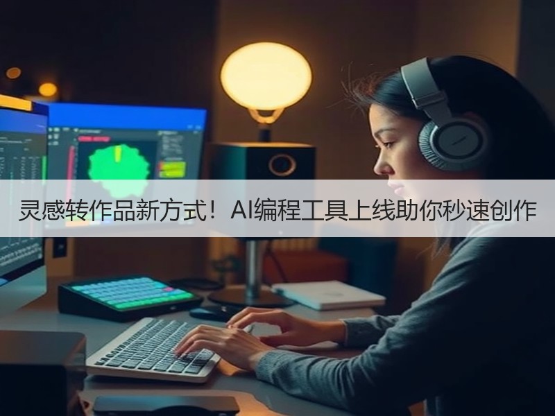 灵感转作品新方式！AI编程工具上线助你秒