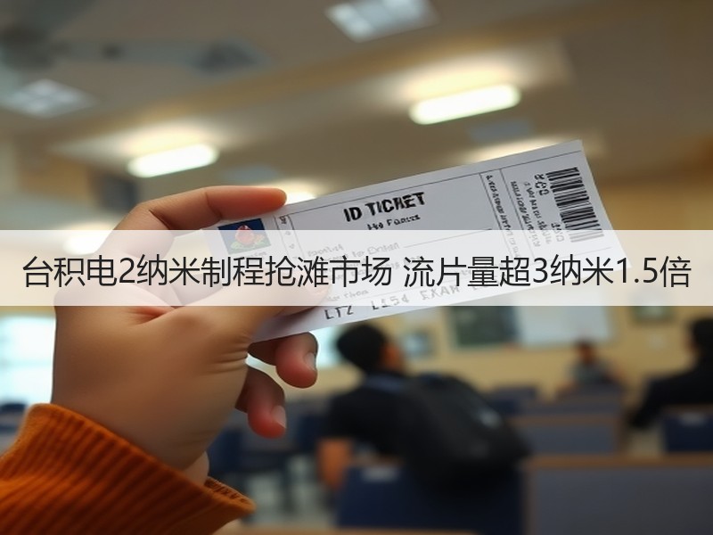 台积电2纳米制程抢滩市场 流片量超3纳米