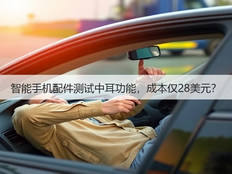 智能手机配件测试中耳功能，成本仅28美元
