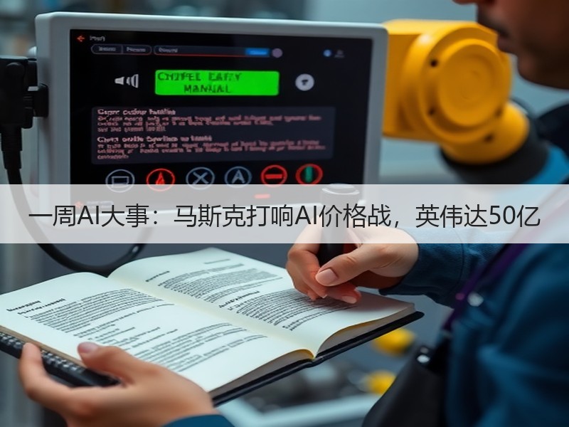 一周AI大事：马斯克打响AI价格战，英伟