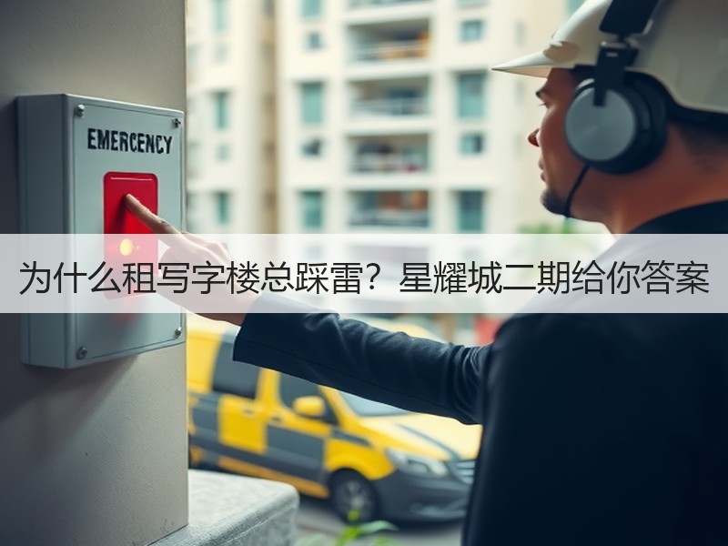 为什么租写字楼总踩雷？星耀城二期给你答案