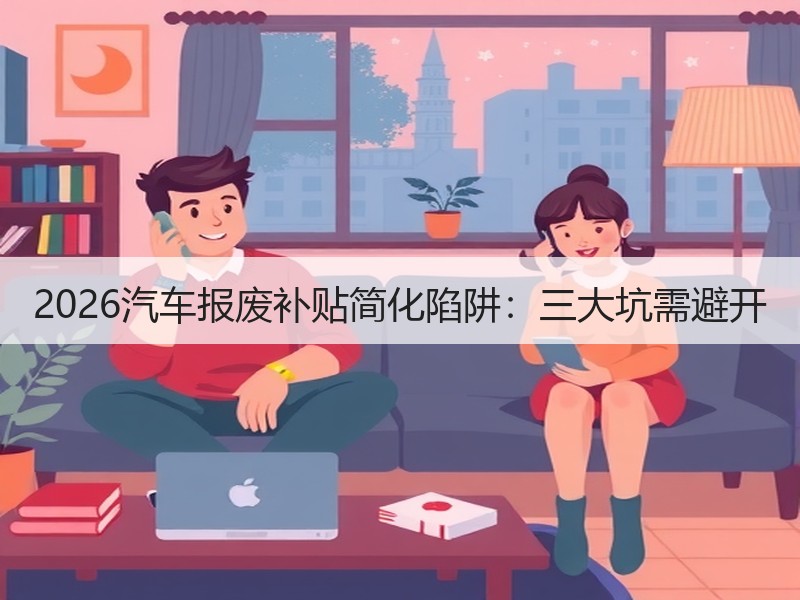 2026汽车报废补贴简化陷阱：三大坑需避