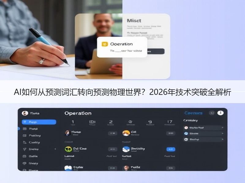 AI如何从预测词汇转向预测物理世界？20