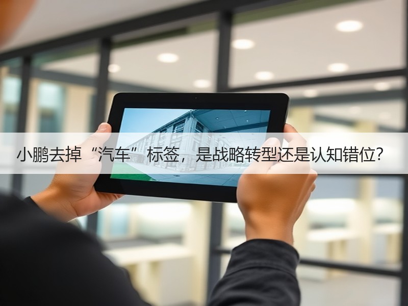 小鹏去掉“汽车”标签，是战略转型还是认知