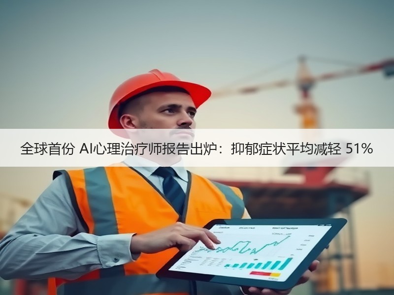 全球首份 AI心理治疗师报告出炉：抑郁症
