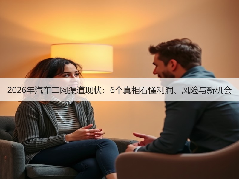 2026年汽车二网渠道现状：6个真相看懂