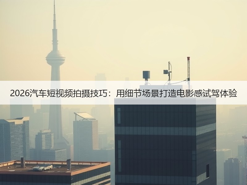 2026汽车短视频拍摄技巧：用细节场景打