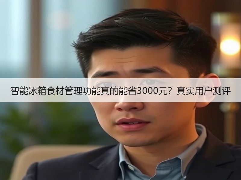 智能冰箱食材管理功能真的能省3000元？