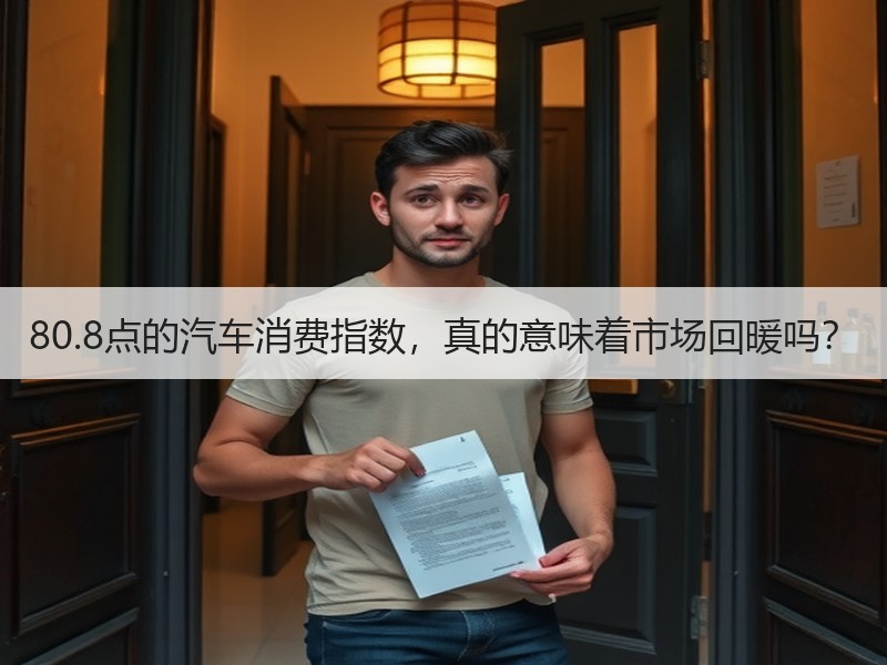 80.8点的汽车消费指数，真的意味着市场