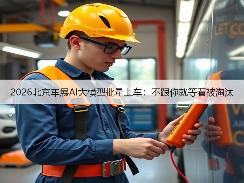 2026北京车展AI大模型批量上车：不跟