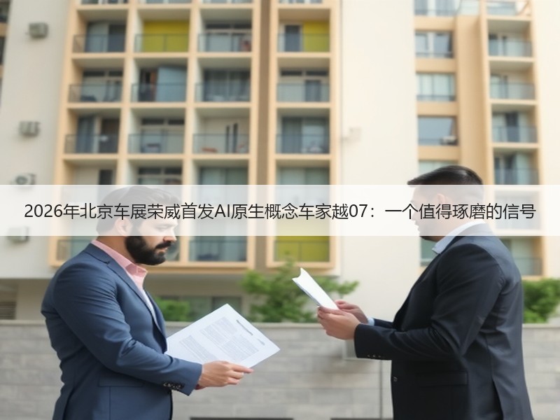2026年北京车展荣威首发AI原生概念车
