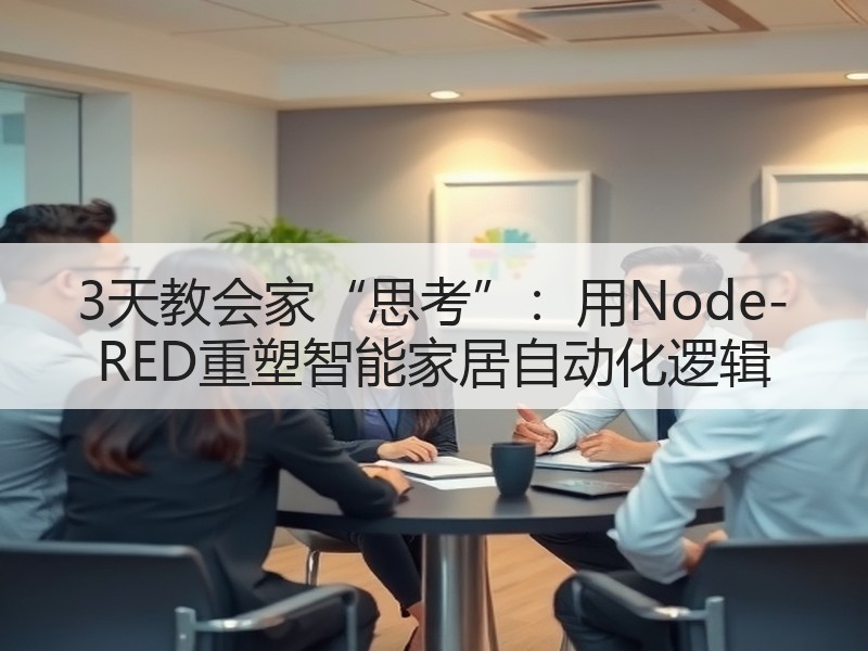 3天教会家“思考”：用Node-RED重