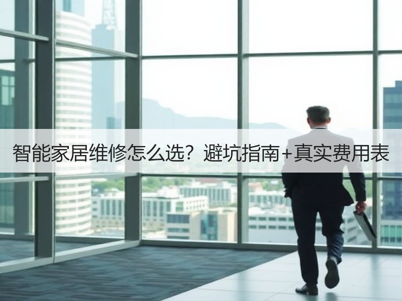 智能家居维修怎么选？避坑指南+真实费用表