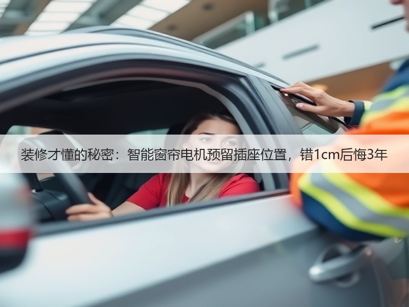 装修才懂的秘密：智能窗帘电机预留插座位置