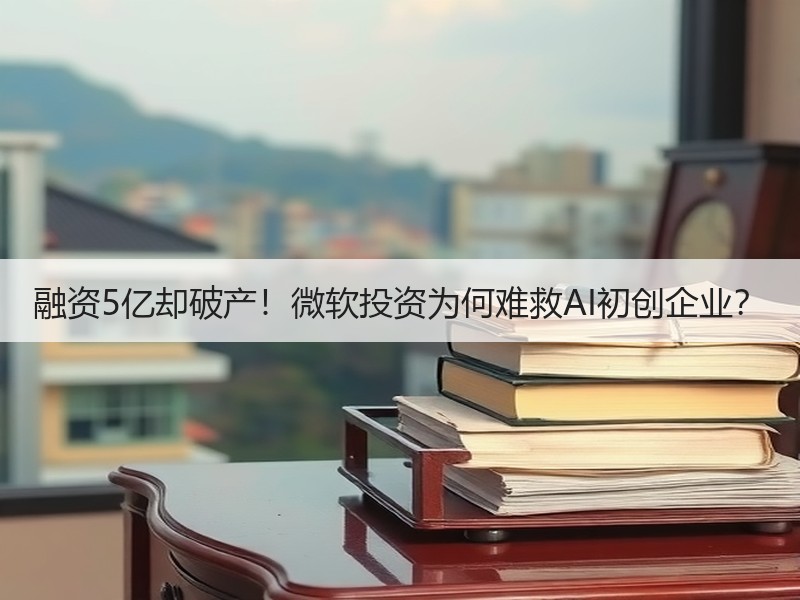 融资5亿却破产！微软投资为何难救AI初创