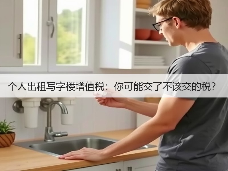 个人出租写字楼增值税：你可能交了不该交的