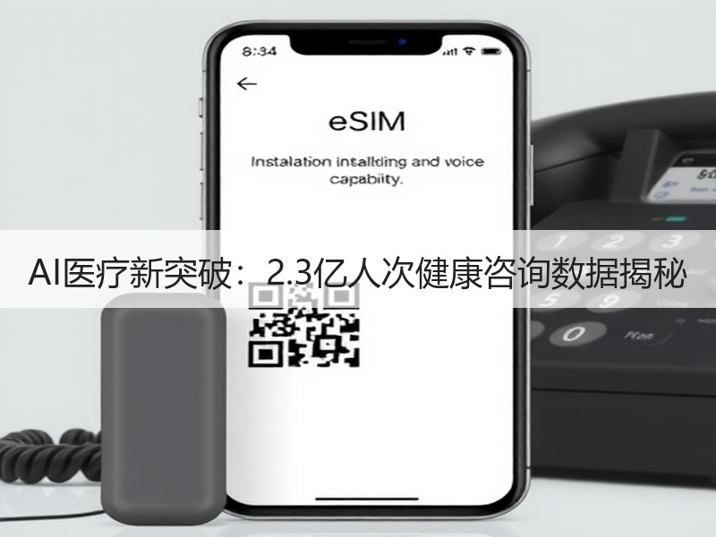 AI医疗新突破：2.3亿人次健康咨询数据