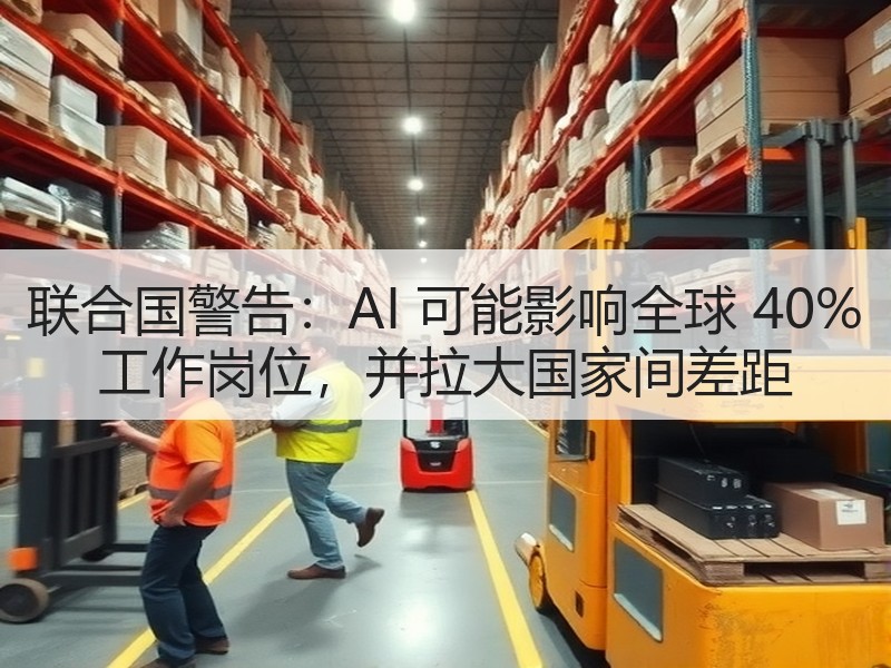 联合国警告：AI 可能影响全球 40% 