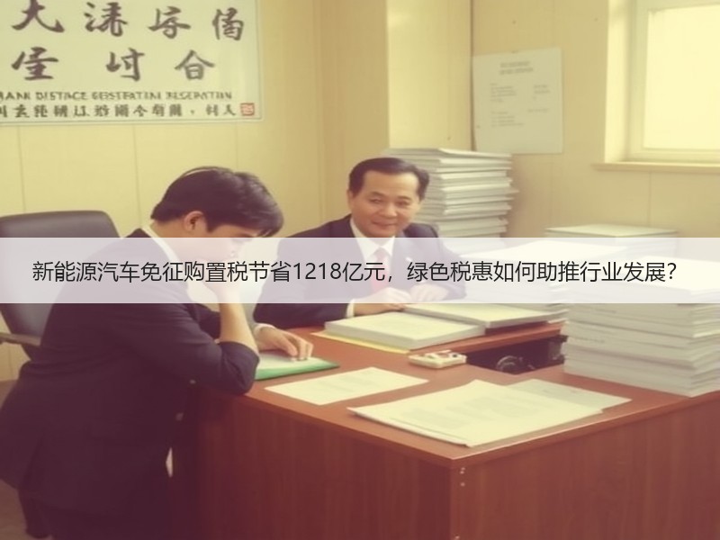 新能源汽车免征购置税节省1218亿元，绿