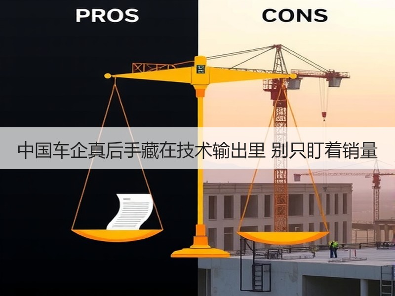 中国车企真后手藏在技术输出里 别只盯着销