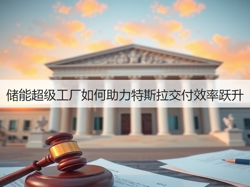 储能超级工厂如何助力特斯拉交付效率跃升