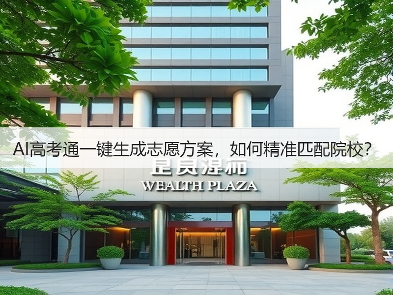 AI高考通一键生成志愿方案，如何精准匹配