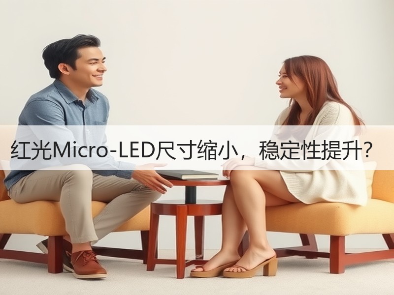 红光Micro-LED尺寸缩小，稳定性提